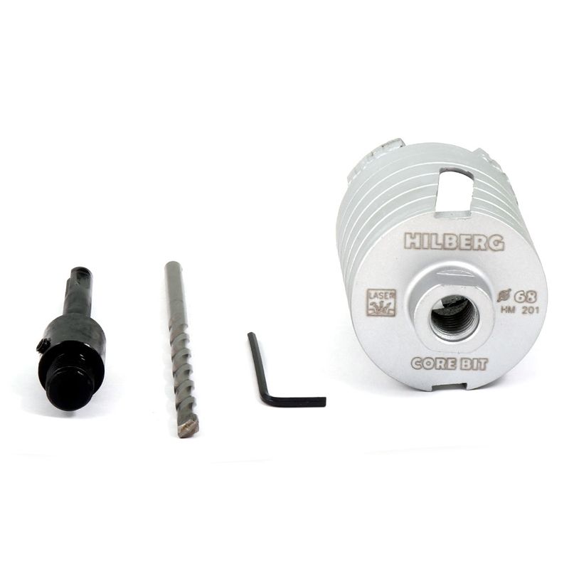 Алмазная коронка по бетону для подрозетников Hilberg Laser 68 мм