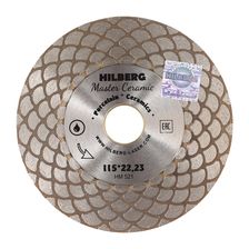 Диск алмазный турбо Hilberg Master Ceramic для резки плитки под 45º 115х25/25х22,23 - изображение 2