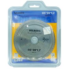 Диск алмазный отрезной Hilberg Master Сeramic 115*20 сплошной HM510 - изображение 4
