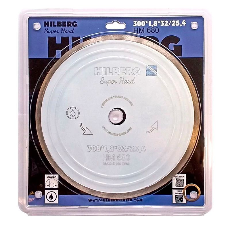 Диск алмазный отрезной Hilberg Super Hard Сплошной 300x32/25,4 - изображение 2