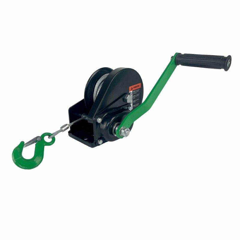 Лебедка ручная с тормозом HITCH HWB1100 (канат)