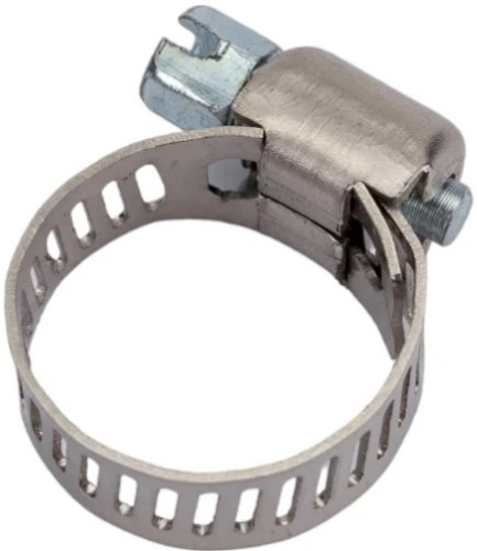 Хомут червячный из нержавеющей стали ЗУБР НХ-8П 10-16 мм, с просечной лентой 5 шт 37811-10-16-5 - изображение 2