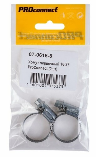 Хомут червячный Proconnect 16-27-0,7 мм (упак. 2 шт) 07-0616-8