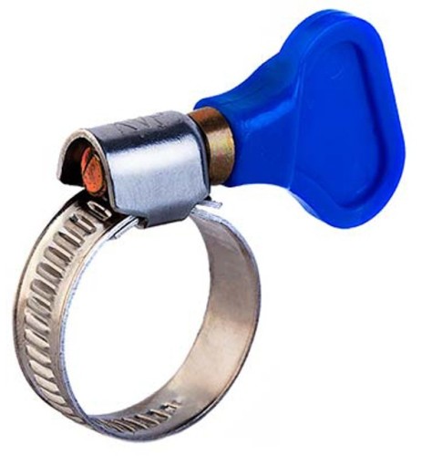 Хомут червячный REXANT 07-0708-1 8-12/9-0,7мм, с ключом, нержавеющая сталь W2, 50шт