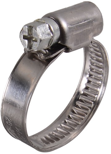 Хомут червячный ВИХРЬ 20 - 32 шириной 9 мм (уп.50 шт.) оцинкованный 73/9/1/23
