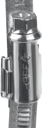 Хомут червячный ЗУБР X-9H 120-140 мм ширина 9 мм, цинк, 10 шт 37807-140 - изображение 2