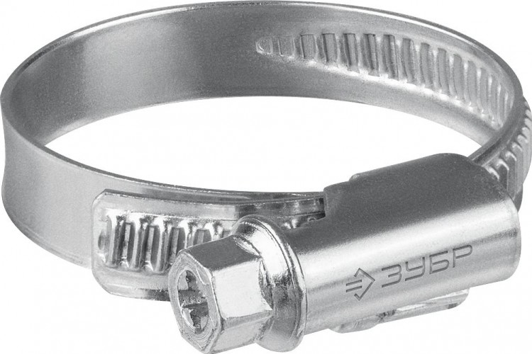 Хомут червячный ЗУБР X-9H 8-12 мм ширина 9 мм, цинк, 50 шт 37807-12