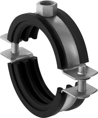 Хомут FISCHER  48 - 54 (1 1/2") для монтажа труб двухболтовый FRS А4 560598 560598