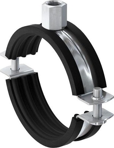 Хомут FISCHER  48 - 54 (1 1/2") для монтажа труб двухболтовый FRS А2 512682 512682