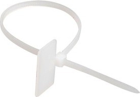 Хомут кабельный IEK UHH ХП1 3х200 бел. с таб. 25х15 (уп.100шт)  UHH61-3-200-100