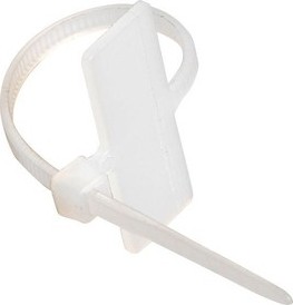 Хомут кабельный IEK UHH ХП2 2.5х100 нейл. бел. с таб. 24х10 (уп.100шт) UHH62-3-100-100