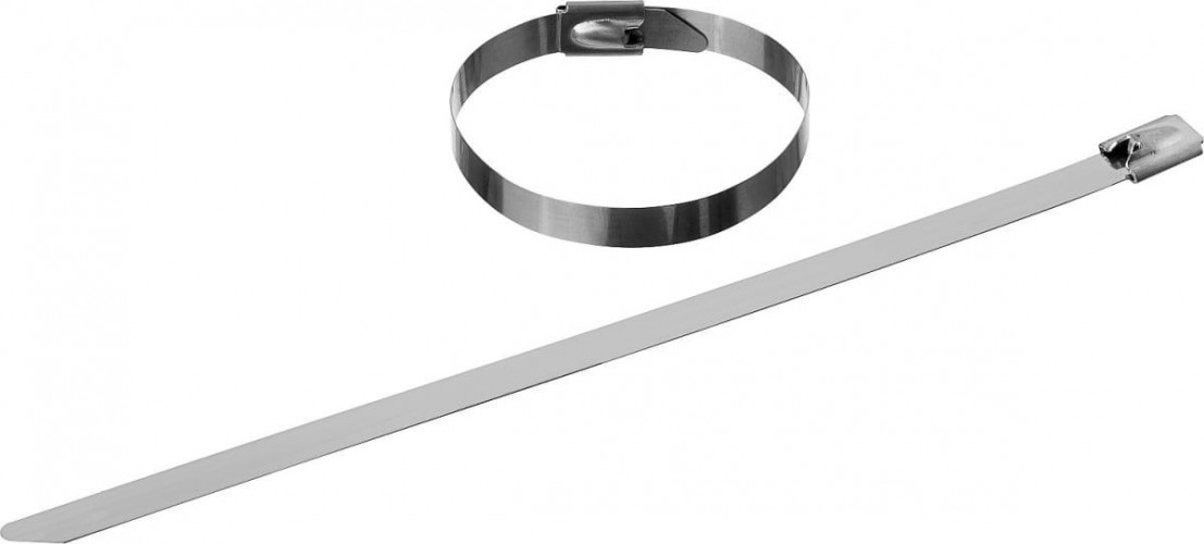 Хомут нержавеющий ЗУБР ПРОФЕССИОНАЛ кс-н, 4.6х300 мм, 50 шт, 30971-46-300