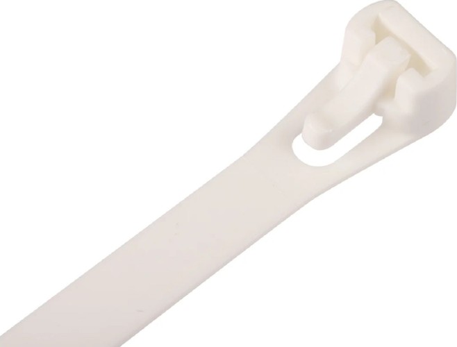 Хомут пластиковый ЕВРОПАРТНЕР PRM 300 x7.5 многоразовый (50 шт.), белый 88260 - изображение 2