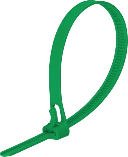 Хомут пластиковый ЕВРОПАРТНЕР PRM 120 x7.5 многоразовый (50 шт.), темно-зеленый 90773