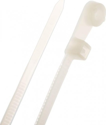 Хомут пластиковый IEK 3.5х150 нейлон кабельный с отвер. для креп. хок (уп. 100шт) UHH40-4-150-100 - изображение 3