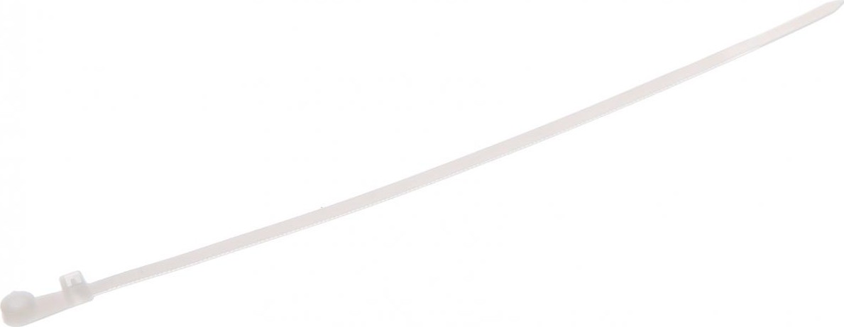Хомут пластиковый IEK 3.5х200 нейлон кабельный с отвер. для креп. хок (уп. 100шт) UHH40-5-200-100 - изображение 2