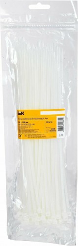 Хомут пластиковый IEK 3.6х250 нейлон бел. (уп. 100шт) UHH31-D036-250-100 - изображение 4