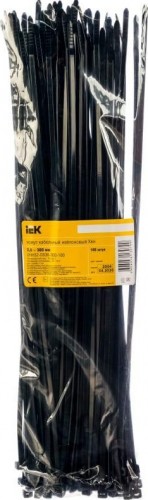 Хомут пластиковый IEK 3.6х300 нейлон черн. (уп. 100шт) UHH32-D036-300-100 - изображение 3