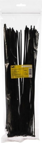 Хомут пластиковый IEK 3.6х350 нейлон черн. (уп. 100шт) UHH32-D036-350-100 - изображение 3