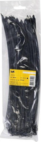 Хомут пластиковый IEK 4.8х300 нейлон черн. (уп. 100шт) UHH32-D048-300-100 - изображение 5