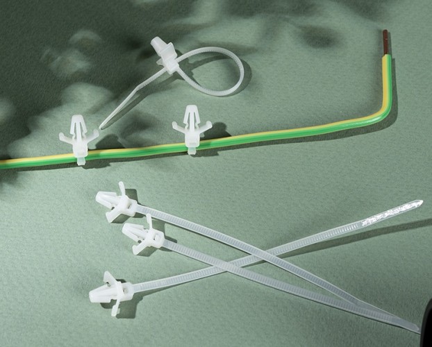 Хомут пластиковый REXANT 100x2,5 мм, ø 2,4 мм, белый с крепежным пистоном упаковка 100 шт. 07-0107 - изображение 4