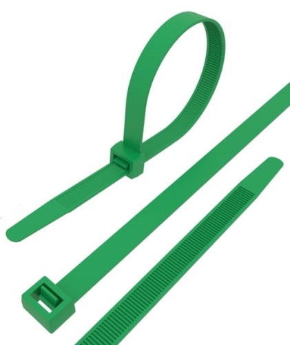 Хомут пластиковый REXANT 100x2,5 мм, зеленый упаковка 25 шт. 07-0103-25