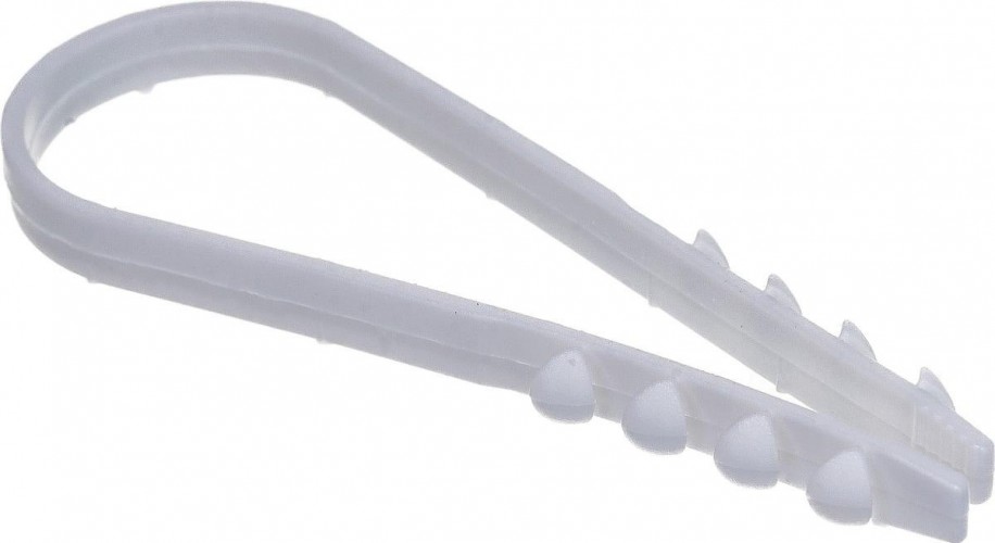 Хомут пластиковый REXANT 19-25 мм, белый нейлоновый упаковка 100 шт. 07-4503
