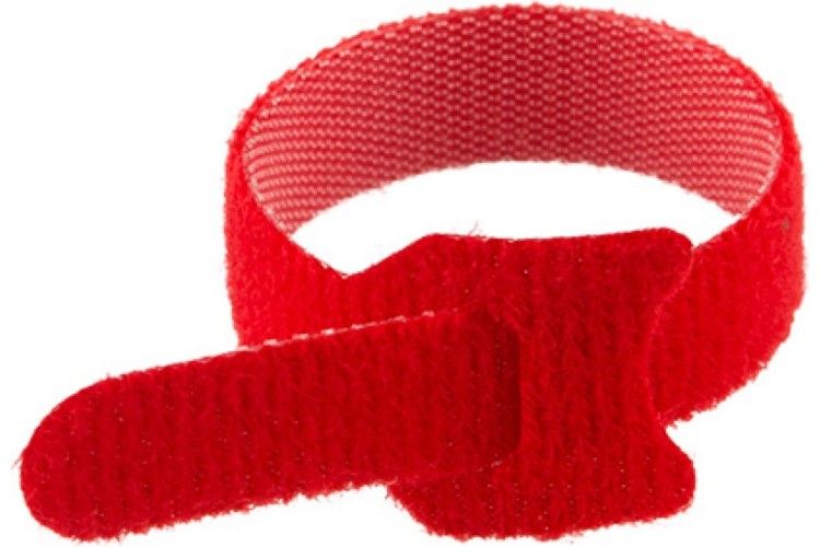 Хомут пластиковый REXANT 230х13 мм, красный многоразовый упаковка 12 шт. 07-7214