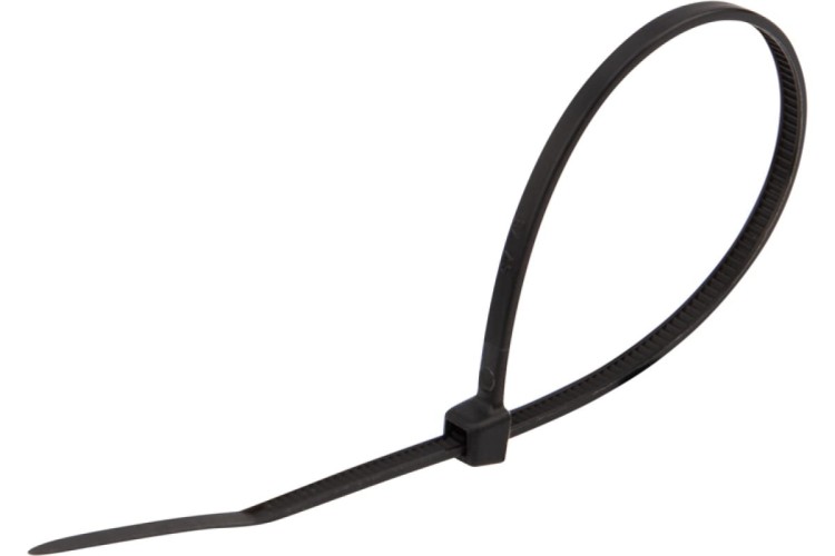 Хомут пластиковый REXANT 400 x7,6мм, черный упаковка 100 шт. 07-0401-8