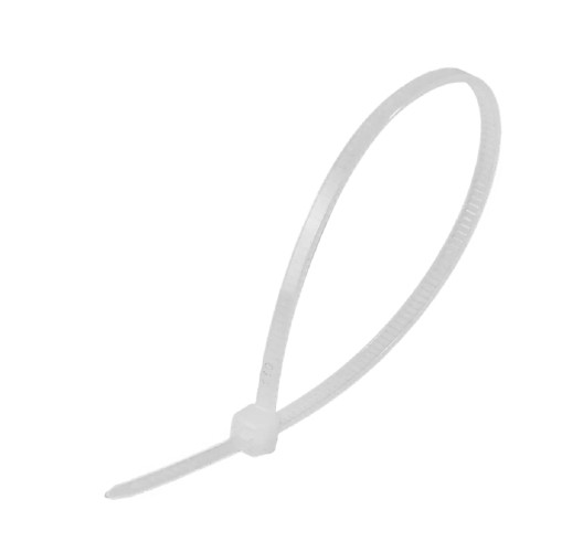 Хомут пластиковый ВИХРЬ 2,5 х 150 (уп.100 шт.) белый 73/9/1/11 - изображение 2