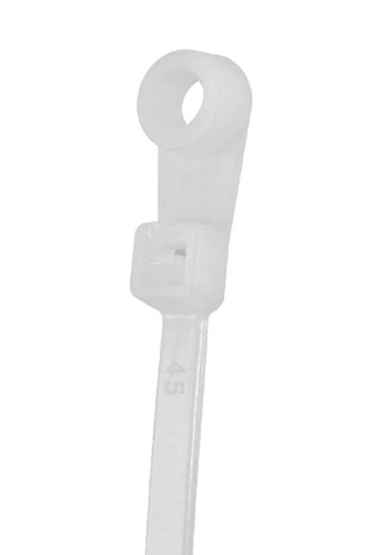 Хомут пластиковый ВИХРЬ 3,6 х 150 (уп.100 шт.) белый, под винт 73/9/1/33 - изображение 2