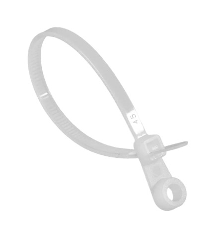 Хомут пластиковый ВИХРЬ 3,6 х 150 (уп.100 шт.) белый, под винт 73/9/1/33 - изображение 4