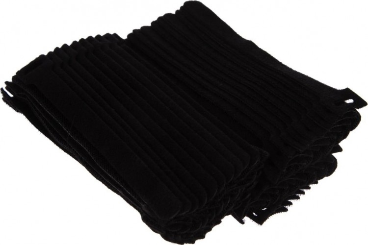 Хомут пластиковый ЗУБР ПРОФЕССИОНАЛ стяжки-липучки черные велькро, 16х210 мм, 100 шт,  30932-100 - изображение 2