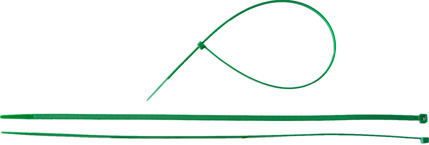 Хомут пластиковый ЗУБР ПРОФЕССИОНАЛ зеленые кс-з1, 3.6x300 мм, 100 шт, нейлоновые, 309060-36-300 - изображение 2