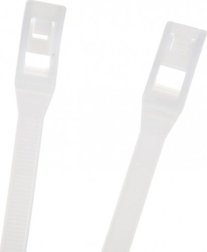 Хомут пластиковый ЗУБР ПРОФЕССИОНАЛ белые кобра, с плоским замком, 7.6х370 мм, 10 шт,  30930-76-370 - изображение 4