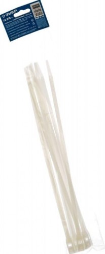 Хомут пластиковый ЗУБР ПРОФЕССИОНАЛ белые кобра, с плоским замком, 7.6х370 мм, 10 шт,  30930-76-370 - изображение 2