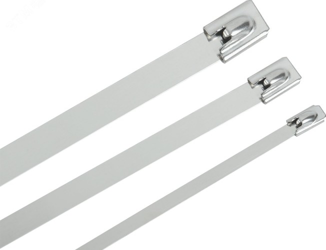 Хомут стальной IEK ХСт 4.6х200мм (уп.100шт)  UHS10-D046-200-100