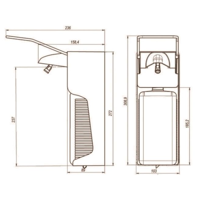 Локтевой дозатор HOR D-004A - изображение 5