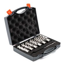 Набор сверл корончатых по металлу HSS Bohre 24,26,28,30,32,34 мм х50, Weldon 19, штифт 6,34х103 - изображение 4