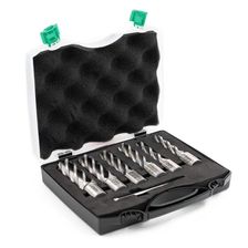 Набор сверл корончатых по металлу HSS Bohre штифт 6,34х103 13,15,17,19,21,23 мм х50 Weldon 19 - изображение 4