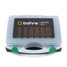 Набор сверл корончатых по металлу HSS Bohre штифт 6,34х103 13,15,17,19,21,23 мм х50 Weldon 19 - изображение 5