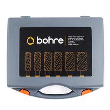 Набор сверл корончатых по металлу HSS Bohre штифт 6,34х103 25,27,29,31,33,35 мм х50 Weldon 19 - изображение 6