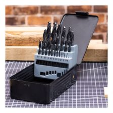 Набор сверл по металлу hss DELI DH-MHZ025-ED1 (1-13мм, 25 шт) металлический кейс 112193 - изображение 5