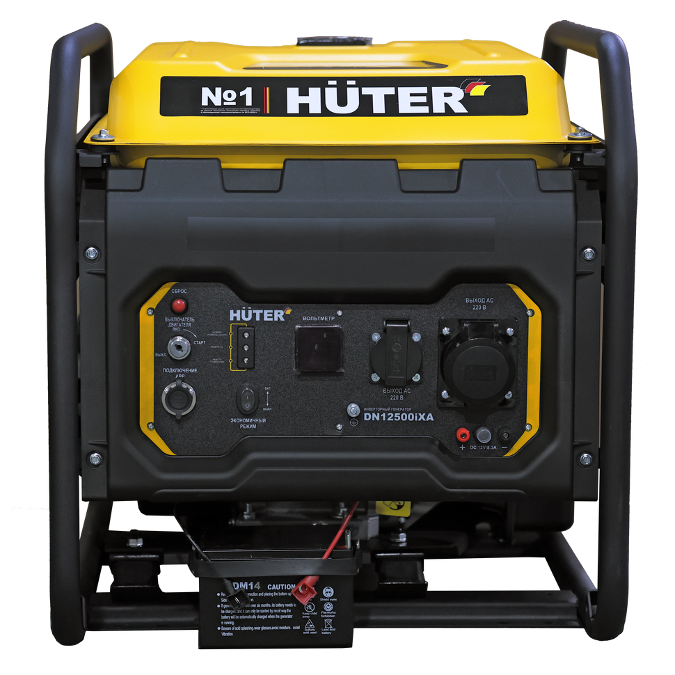Генератор инверторный Huter DN12500iXA-электростартер - изображение 2