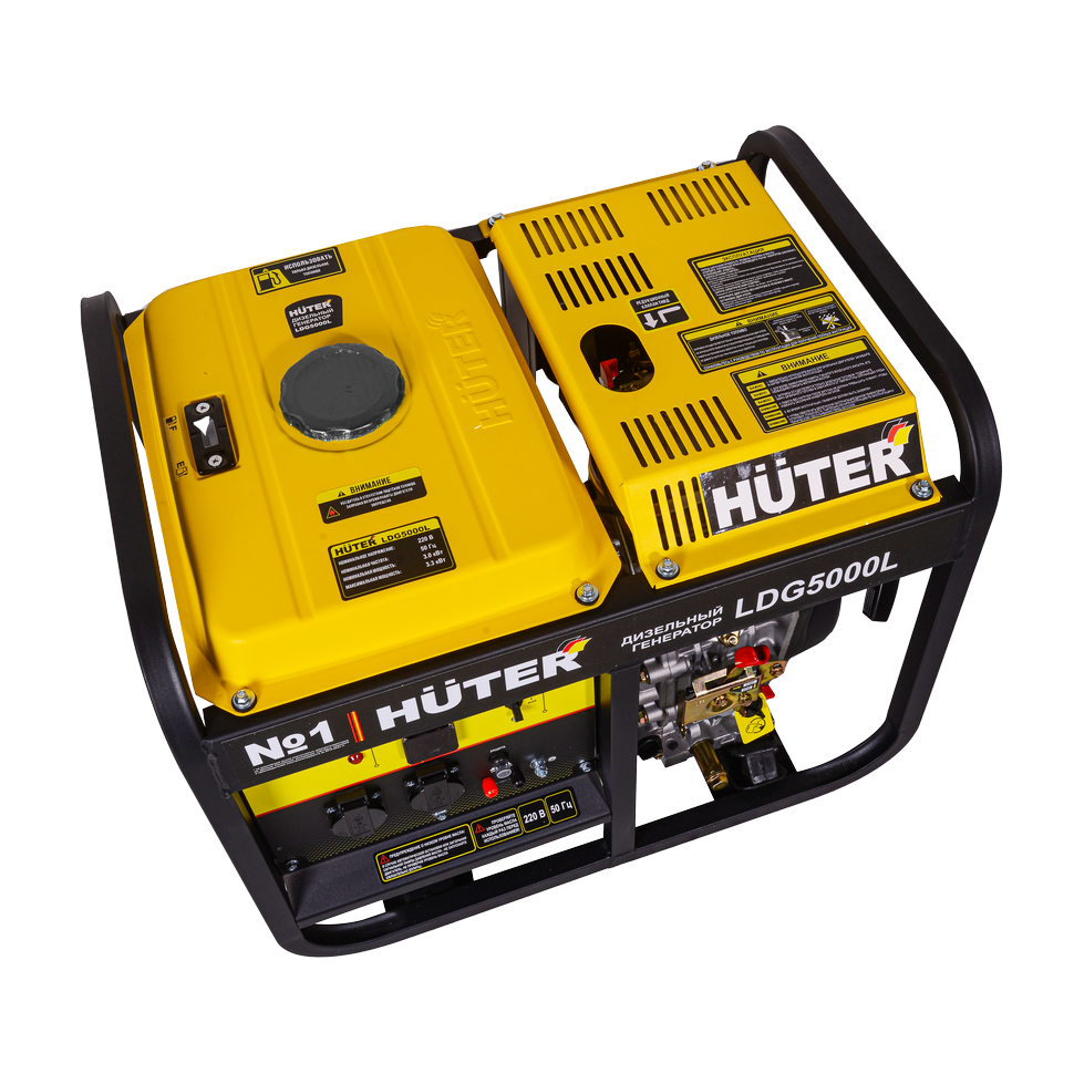 Электрогенератор дизельный Huter LDG 5000L - изображение 6