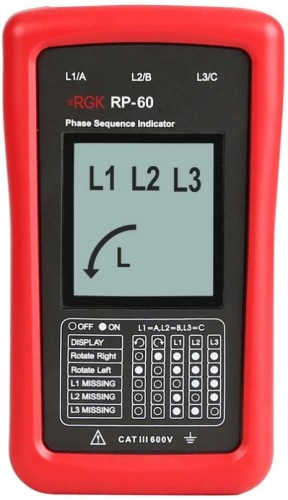 Индикатор чередования фаз  RGK RP-60 755214