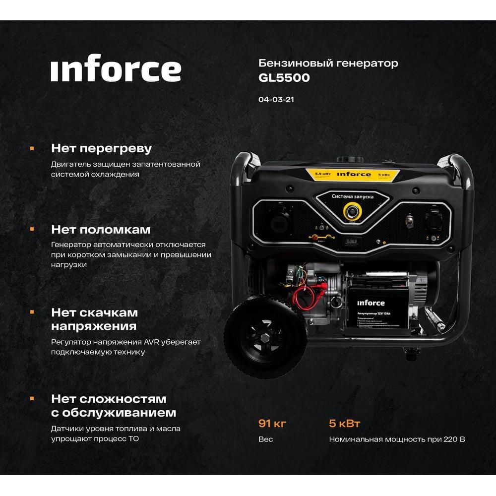 Бензиновый генератор Inforce GL 5500 - изображение 15