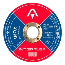 Круг отрезной по нержавеющей стали (Inox) INTERFLEX 230x1,9x22 ,23 - изображение 2