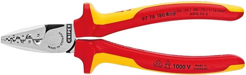 Инструмент для обжима контактных гильз KNIPEX 9778180 KN-9778180