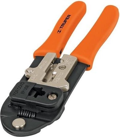 Инструмент для опрессовки кабельных наконечников TRUPER PRJ-45 18342